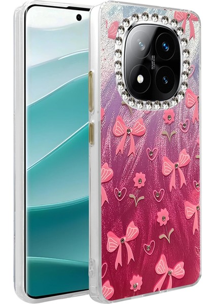 Allzey Newface Xiaomi Redmi Note 14 Pro 5g Kılıf Blade Aynalı Desenli Kapak - Desen 3
