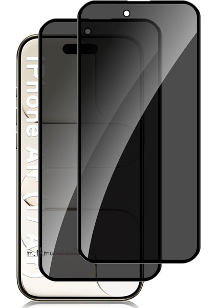 iPhone 17 Air Hayalet Ekran Koruyucu Kırılmaz Cam Tam Kaplar Temperli Privacy Glass