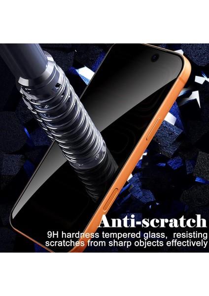 iPhone 17 Air Hayalet Ekran Koruyucu Kırılmaz Cam Tam Kaplar Temperli Privacy Glass
