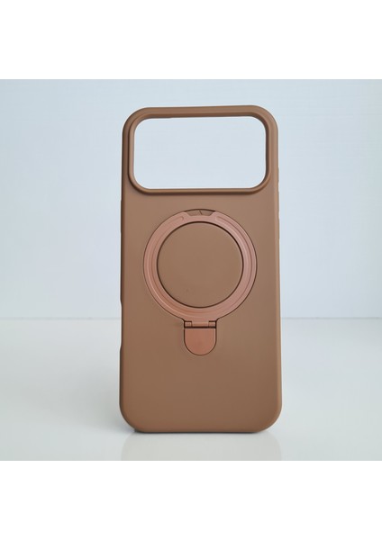 iPhone 17 Pro Magsafe ile Uyumlu Standlı Yumuşak Soft Mükemmel Manyetik Silikon Kılıf fiyatları