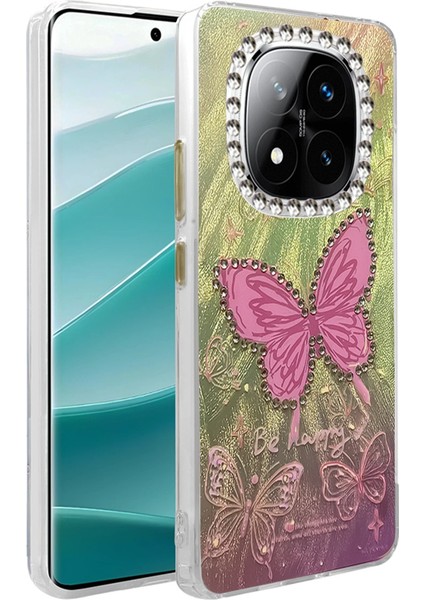 Allzey Newface Xiaomi Redmi Note 14 Pro 5g Kılıf Blade Aynalı Desenli Kapak - Desen 5