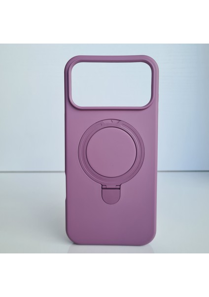iPhone 17 Pro Magsafe ile Uyumlu Standlı Yumuşak Soft Mükemmel Manyetik Silikon Kılıf fiyatları