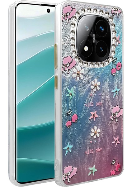 Allzey Newface Xiaomi Redmi Note 14 Pro 5g Kılıf Blade Aynalı Desenli Kapak - Desen 4