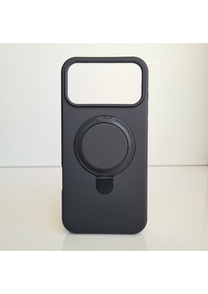 iPhone 17 Pro Magsafe ile Uyumlu Standlı Yumuşak Soft Mükemmel Manyetik Silikon Kılıf modelleri