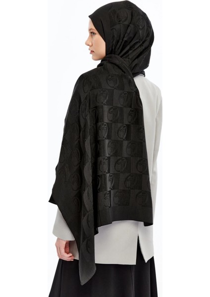 Valentino Orlandi Alia Şal - Yeni Dama Desenli - Siyah fiyatları