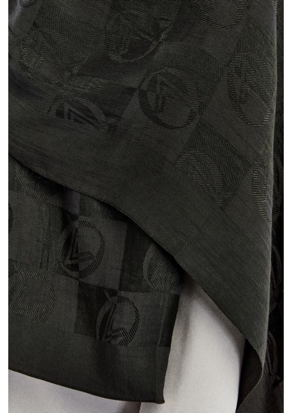 Valentino Orlandi Alia Şal - Yeni Dama Desenli - Siyah modelleri