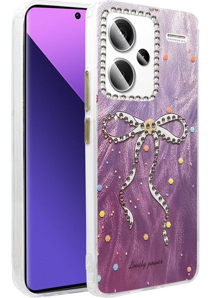 Allzey Newface Xiaomi Redmi Note 13 Pro Plus Kılıf Blade Aynalı Desenli Kapak - Desen 1