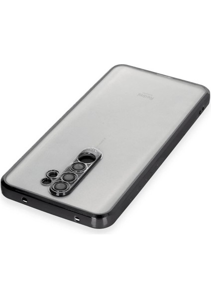 Allzey Newface Xiaomi Redmi Note 8 Pro Kılıf Razer Lensli Silikon - Siyah modelleri