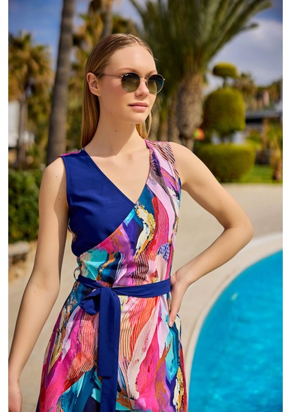 Siyah Yarı Kapalı Mayo Kuşak Detayı, Su Itici Kumaş, UPF50+ Koruma H2504 fırsatları