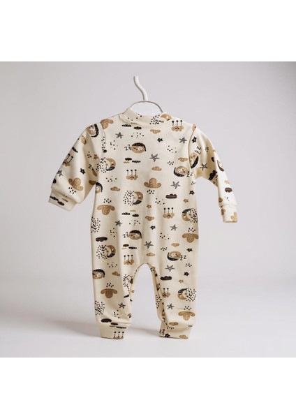 Bebek Desenli Mevsimlik Pamuklu Yenidoğan 3-6-9-12 Ay Unisex Uyku Tulumu