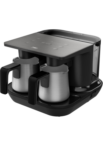 Tkm 8961 A Keyf Antrasit Çelik Ikili Türk Kahve Makinesi