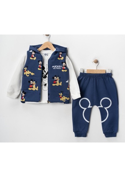 Erkek Bebek 3’lü – Yelek, Sweatshirt & Alt Takım 07173L fiyatları