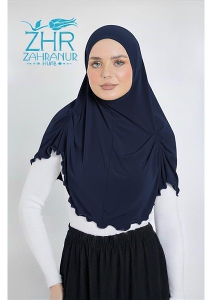 Biyeli Pileli Pratik Şal-Eşarp-Tesettür Hijab- Namaz Başörtüsü