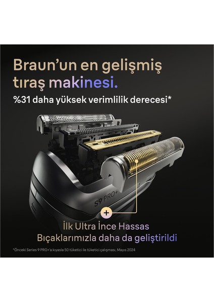 Series 9 Pro+ Elektrikli Tıraş Makinesi, Islak ve Kuru, Şarj Standı, 9615S indirimleri