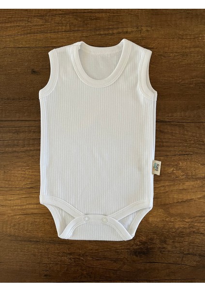 1 Adet Kolsuz Kız Erkek Bebek Zıbın Alttan Çıtçıtlı Bisiklet Yaka Yenidoğan