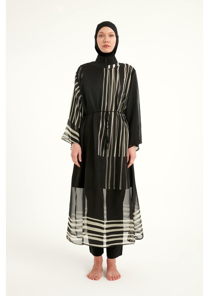 Siyah Kimono – Tesettür Plaj Kimonosu | Tam Boy, Hafif ve Dökümlü Yapı | P2511 indirimleri