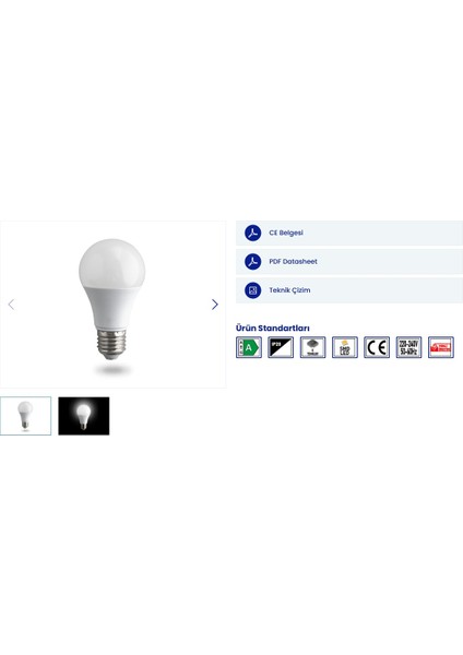 9 W LED Ampul Beyazışık (6500K) modelleri