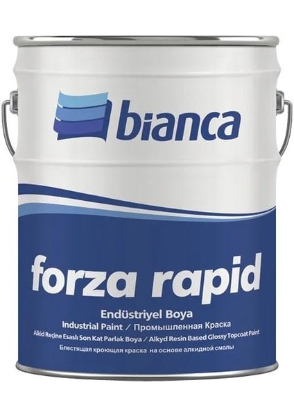 Forza Rapid Endüstriyel Boya 15 kg Ral 9005 Parlak Siyah