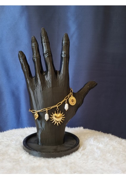 Kalpli Charmlı Çelik Bileklik