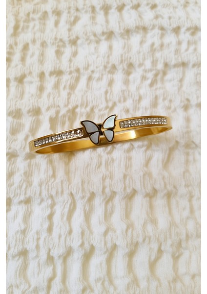 Incili Kelebekli Çelik Kelepçe fırsatları