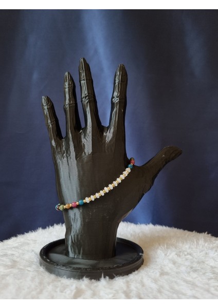 Renkli Taş Detaylı Çelik Bileklik modelleri