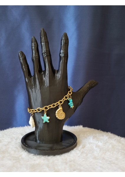 Charmlı Çelik Bileklik