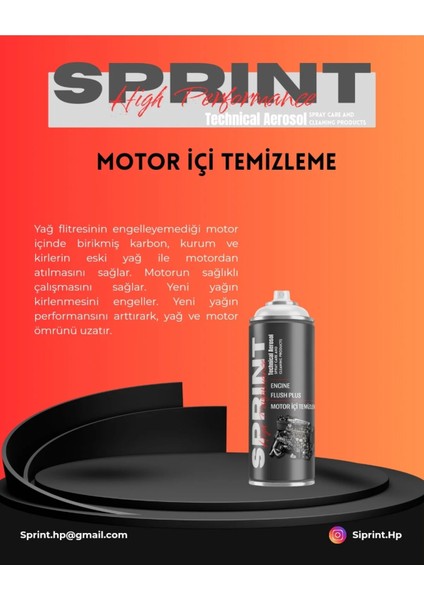 Motor Içi Temizleme 300 ml - Engine Flush - Sprint Hp