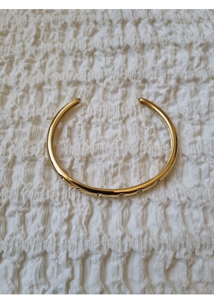 Yıldız Detaylı Taşlı Çelik Kelepçe fırsatları