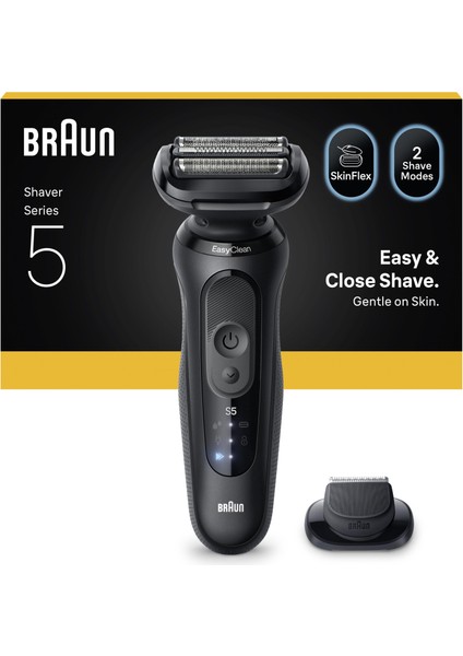 Series 5 Elektrikli Tıraş Makinesi, Islak ve Kuru, Hassas Düzeltici Başlık, 52-N1200S