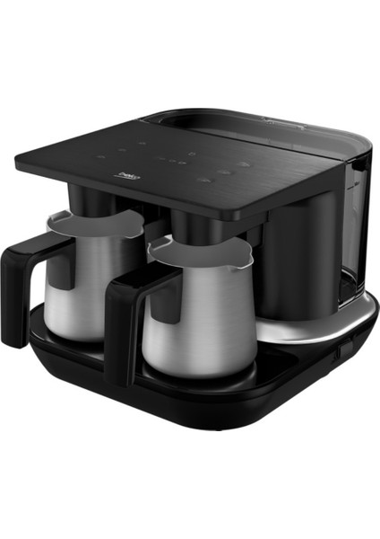 Tkm 8961 S Keyf Siyah Çelik Ikili Türk Kahve Makinesi