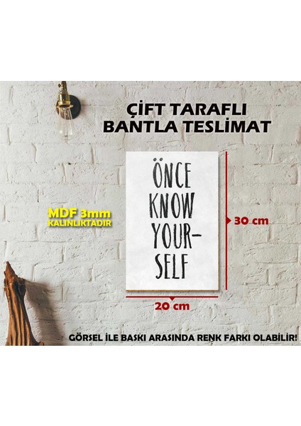 Renkli Yazılı Mdf Tablo 20X30 Cm, Kişisel Sözlerle Dekorasyon Keyfi