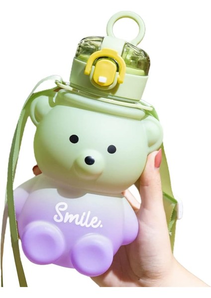 Smile Ayıcık Su Matarası Su Şişesi Suluk Bpa Içermez Suluk 800ML (Sticker Hediyeli) modelleri