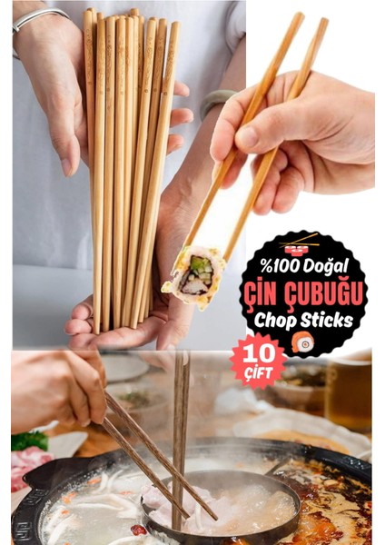 Renkli Ahşap Çift Çubuk Kordon Kıvrımlı Dayanıklı Servis Seti