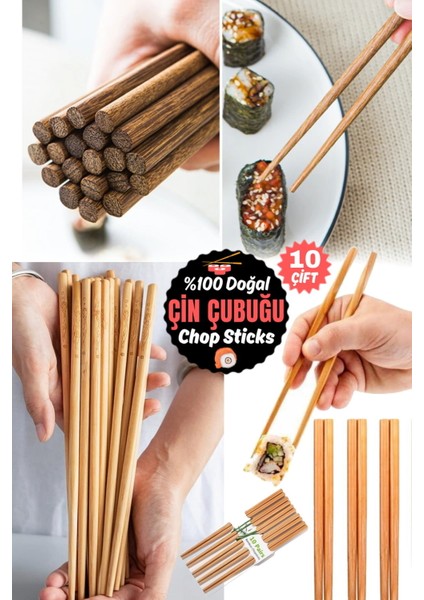 Renkli Ahşap Çift Çubuk Kordon Kıvrımlı Dayanıklı Servis Seti