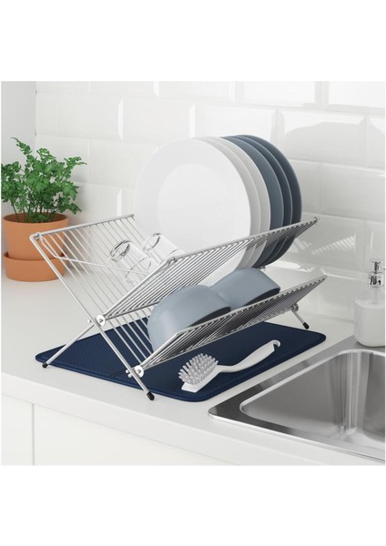 Lacivert Bulaşık Altlığı Kurutma Matı 35X42 Cm, Dayanıklı ve Şık Tasarım