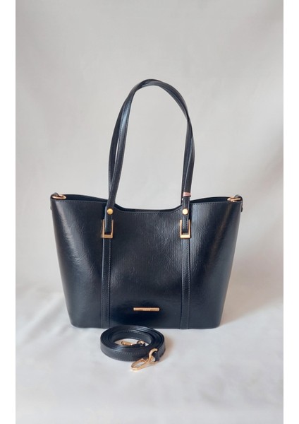 252SV823 Model Sarach Marka Siyah Renk El ve Omuz Çantası