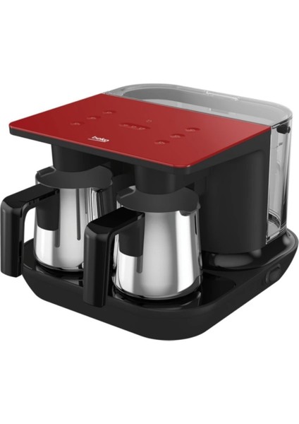 Tkm 8961 K Keyf Kırmızı Çelik Ikili Türk Kahve Makinesi fiyatları