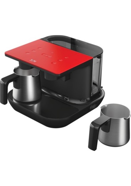 Tkm 8961 K Keyf Kırmızı Çelik Ikili Türk Kahve Makinesi modelleri