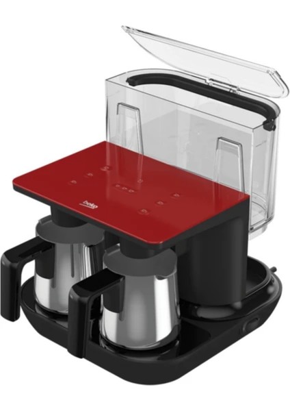 Tkm 8961 K Keyf Kırmızı Çelik Ikili Türk Kahve Makinesi fırsatları