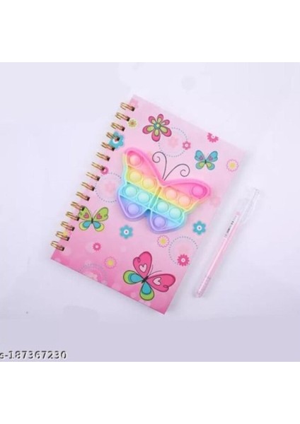 Popit Detaylı A5 Spiralli Not Defteri – Eğlenceli ve Renkli Tasarım modelleri