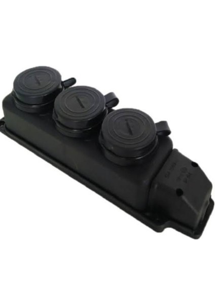 Bul Max 3’lü Grup Priz – 16A 250W, Kauçuk Kapaklı, Kablosuz Güvenli Kullanım