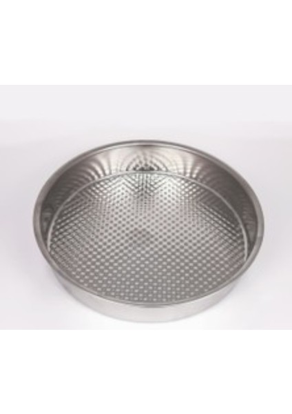 Çelik Çiğköfte Tepsisi 46 cm Çap 7 cm Derinlik – Paslanmaz, Yuvarlak, Geniş Tepsi”