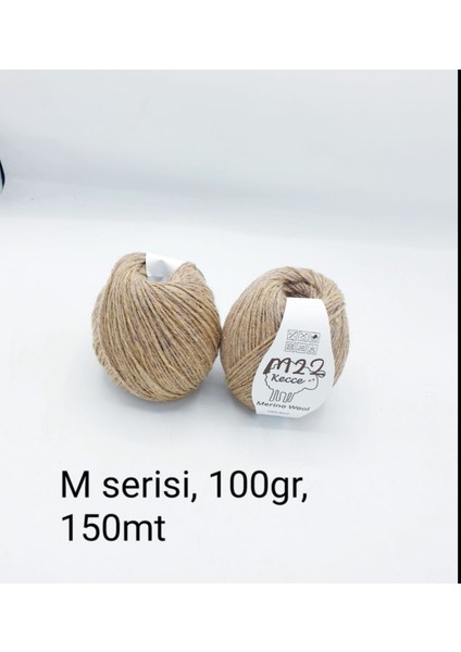 Doğal Keçi Yünü Iplik M Serisi 100 gr 150 mt 2 Adet