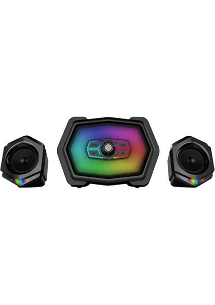 Kablosuz Hoparlör 2 1 Ses Sistemi Gaming Hoparlör Rgb Gaming Wireless Bluetooth Bls-10 modelleri