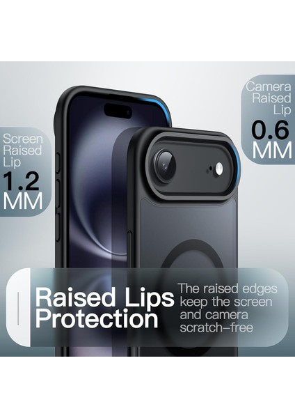 iPhone 17 Air Kılıf Kamera Çıkıntılı Mat Magsafe Wireless Şarj Destekli Renkli Hassas Butonlu Kapak fiyatları