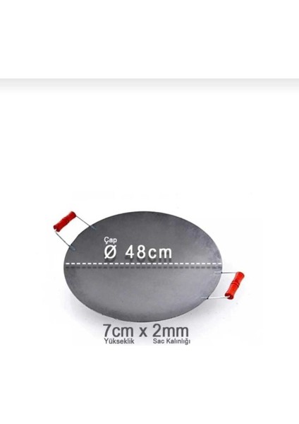 Büyük Boy Metal Sac Tava – 47 cm Dayanıklı ve Pratik Kullanım indirimleri