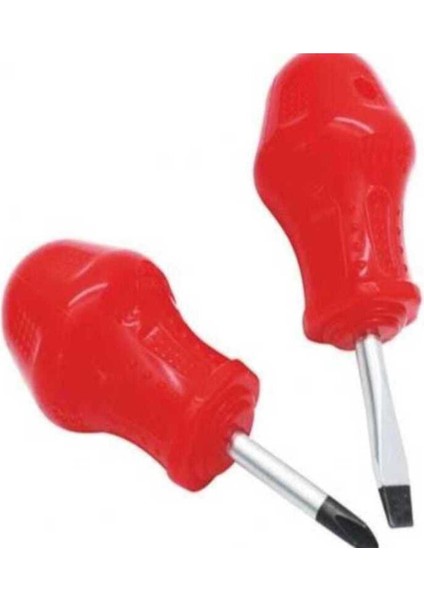 2'li Topaç Tornavida Seti – Düz ve Yıldız Uç – Ergonomik Saplı