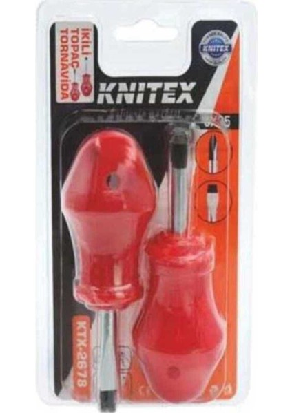 2'li Topaç Tornavida Seti – Düz ve Yıldız Uç – Ergonomik Saplı fiyatları