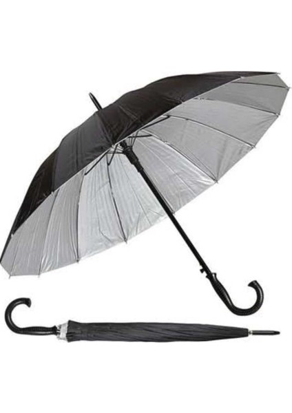 16 Telli Rüzgara Dayanıklı Su Geçirmez Baston Şemsiye 80 cm – Dayanıklı Polyester Kumaş fiyatları