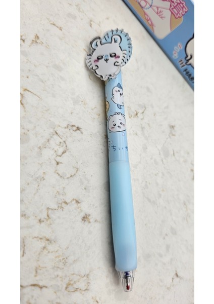 Sanrio Kawaii Sevimli Figürlü Silinebilir Tükenmez Kalem Mavi Mürekkep Silinebilir Hediyelik 1 Adet modelleri